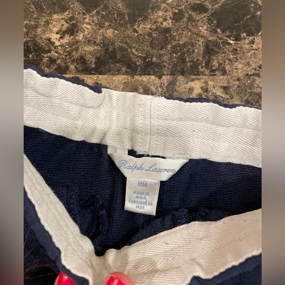 Polo Ralph Lauren Navy Blue Toddler 18M Shorts 100% Cotton - Picture 2 of 4